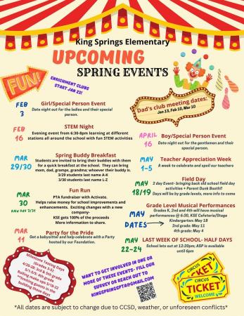 2023 Spring Events